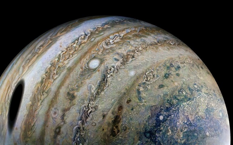 Sonda da NASA mostra FOTOS da atmosfera de Júpiter em detalhes espetaculares