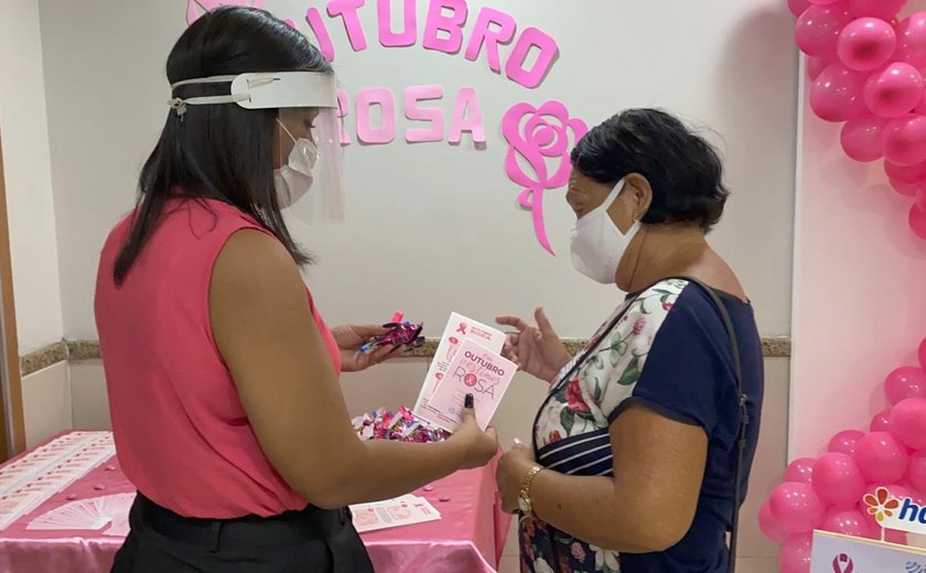 Outubro Rosa: Hapvida Maceió promove ação para funcionários e pacientes