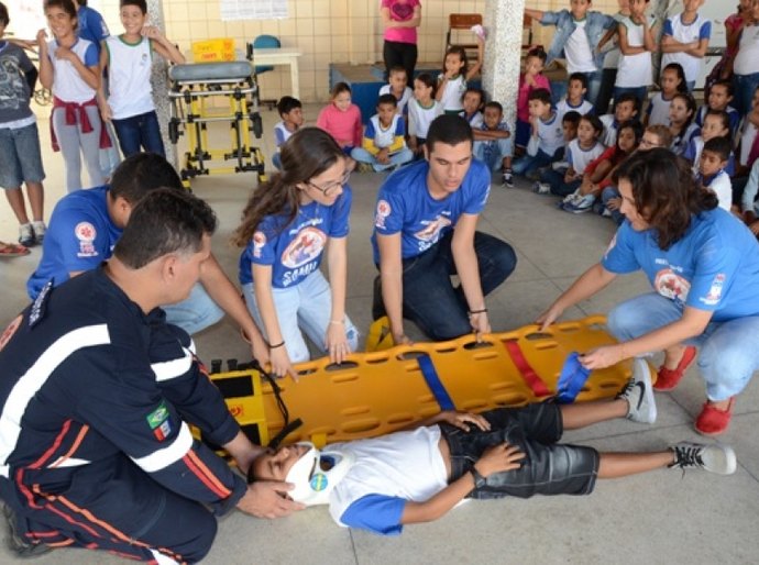 Projeto Samu nas Escolas já contemplou mais de 6 mil alunos de 60 instituições