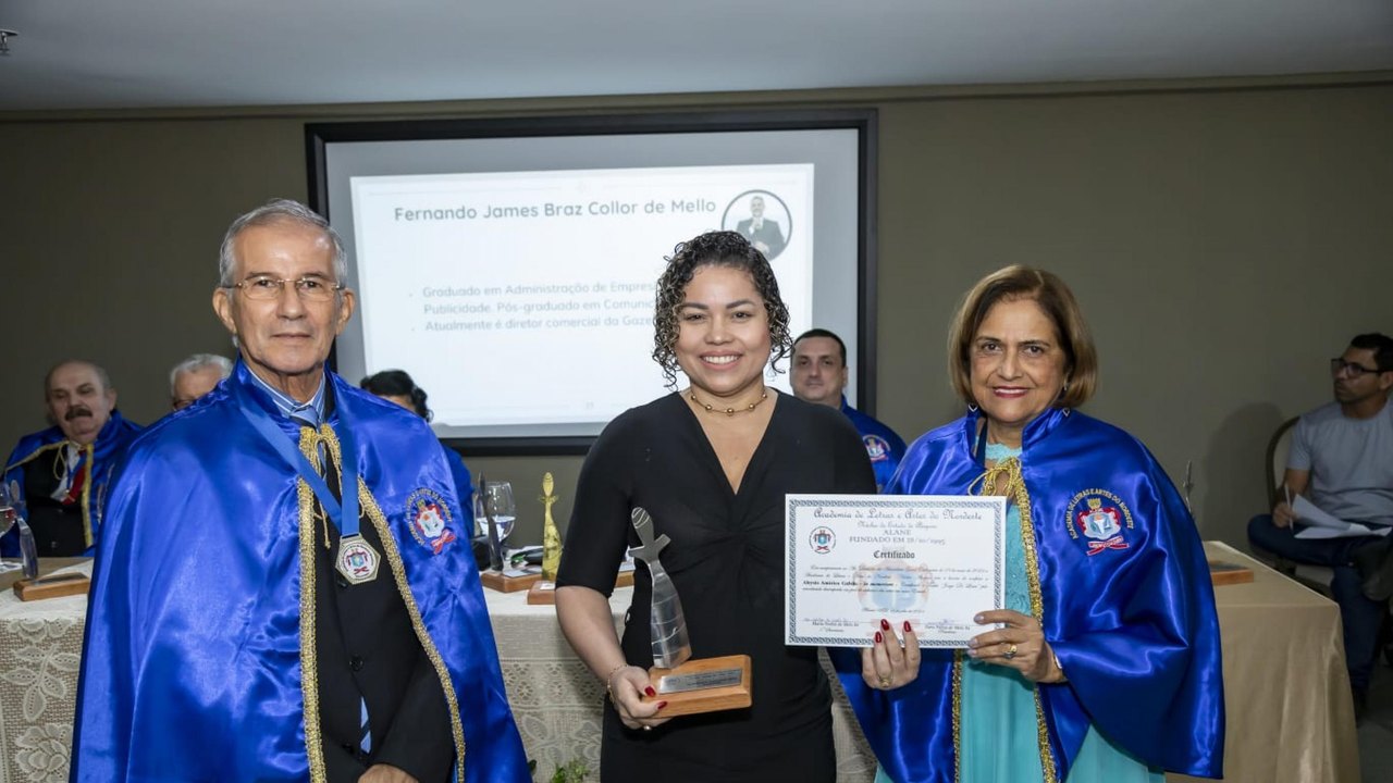 Mira Dantas recebe Prêmio da Academia de Letras e Artes do Nordeste Brasileiro