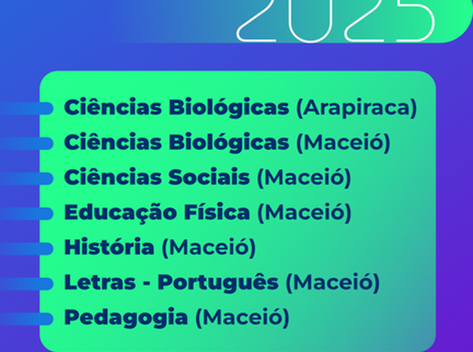 Nota máxima: 7 Licenciaturas da Ufal se destacam no Enade 2025