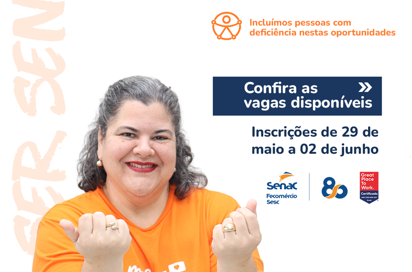 Oportunidade: Senac Alagoas abre processo seletivo para cargos em Maceió e Arapiraca