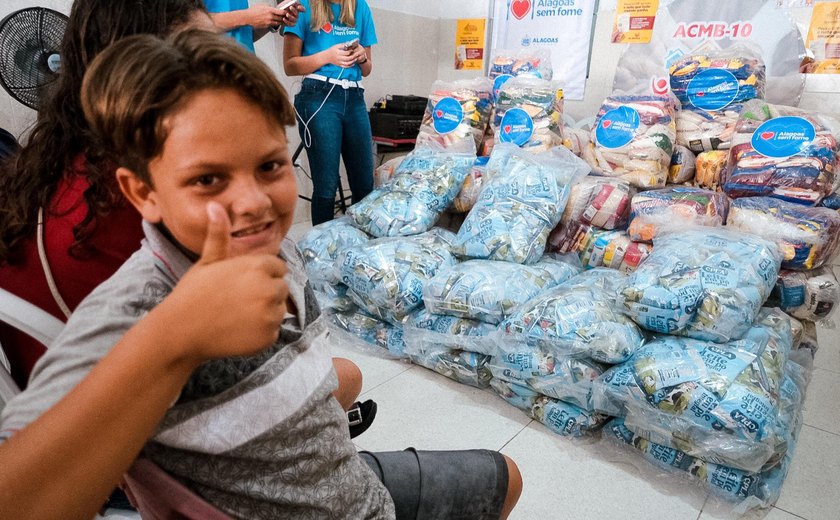 Alagoas Sem Fome atinge nova marca de doações de alimentos às instituições sociais