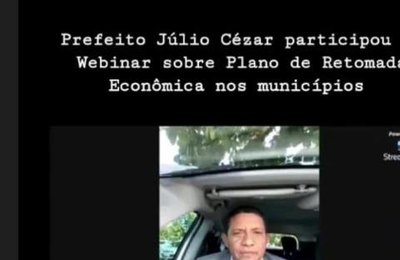 Prefeito Júlio representa AMA em videoconferência com órgãos e entidades dos setores produtivos de Alagoas