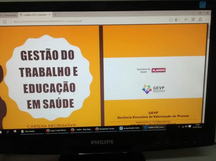 Cosems apoia AL na cartilha de Gestão do Trabalho e Educação em Saúde