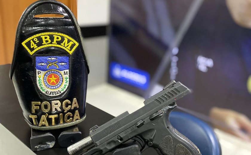 PM prende homem que portava arma de fogo no Flexal, em Maceió