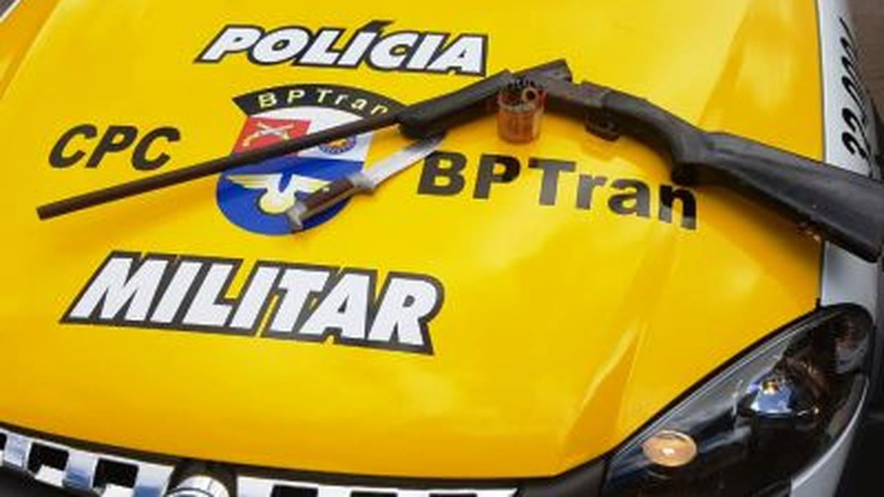 BPTran apreende indivíduo portando espingarda no bairro Cidade Universitária