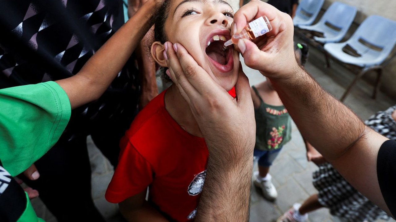 ONU inicia vacinação contra poliomielite em crianças de Gaza