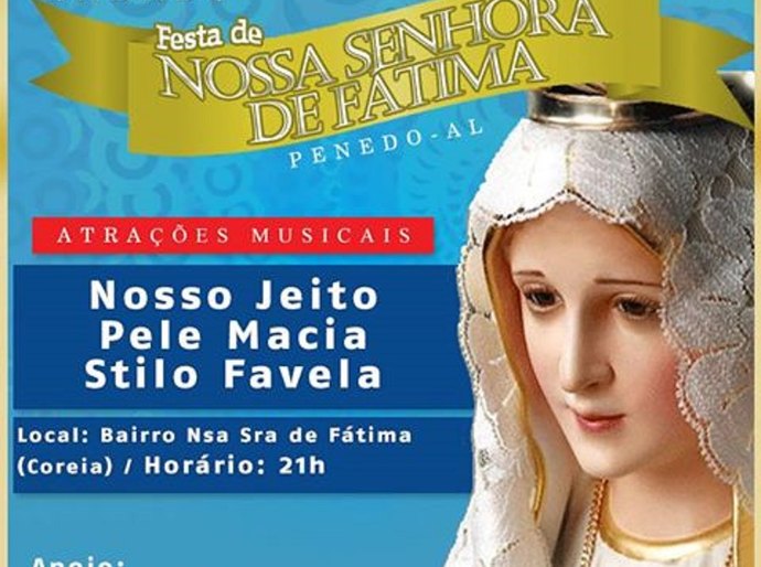 Moradores do bairro Nossa Senhora de Fátima celebram padroeira em Penedo