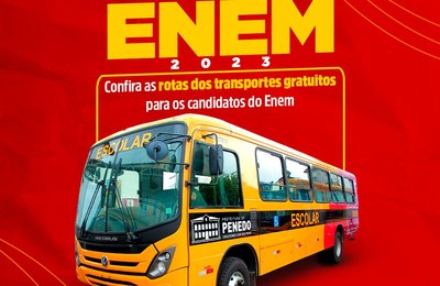 Prefeitura de Penedo disponibiliza transporte da zona rural para locais da prova na cidade