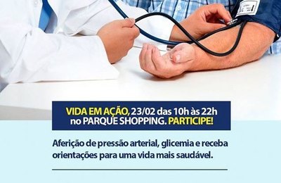 Diabetes e hipertensão: projeto oferece testes e esclarece sobre doenças no Parque Shopping 
