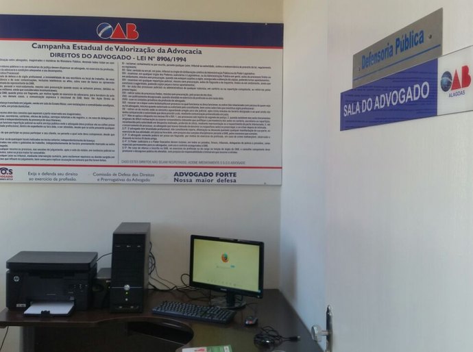 Mata Grande ganha sala equipada para utilização dos advogados no fórum local