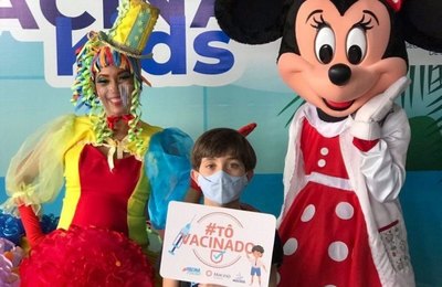 Domingo da Criança vai imunizar crianças sem comorbidades contra a Covid-19 a partir dos 9 anos