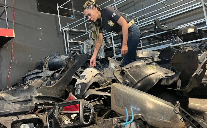 Polícia Civil descobre locais de desmanches de automóveis durante operação em Maceió