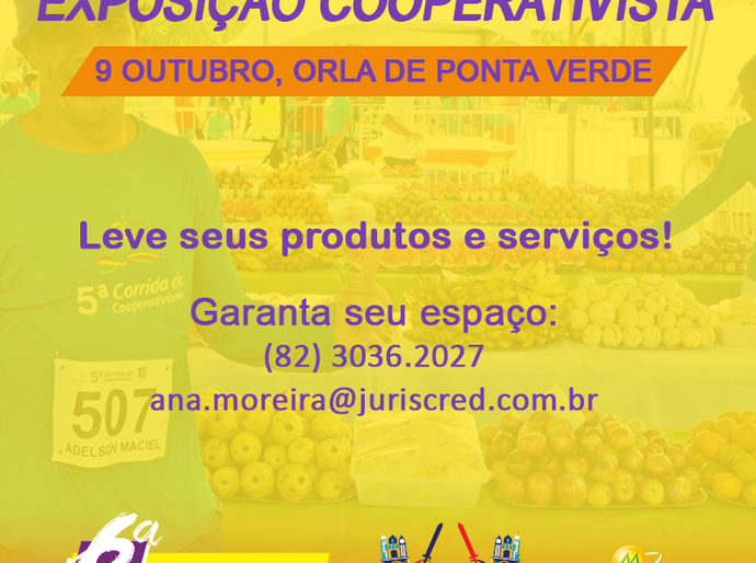 Produtos e serviços de cooperativas serão expostos na orla de Maceió