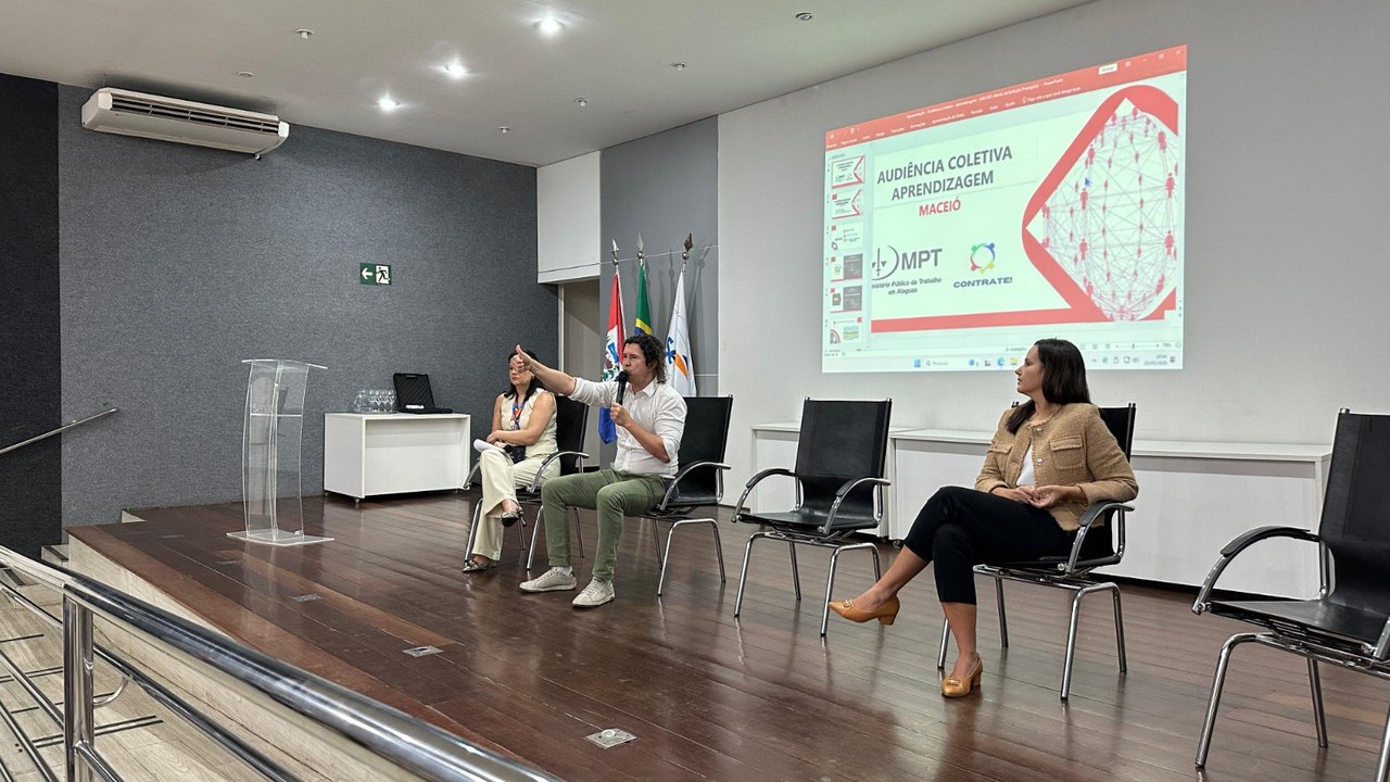 Audiência Coletiva do MPT aborda a importância da Aprendizagem para desenvolvimento socioeconômico de Alagoas