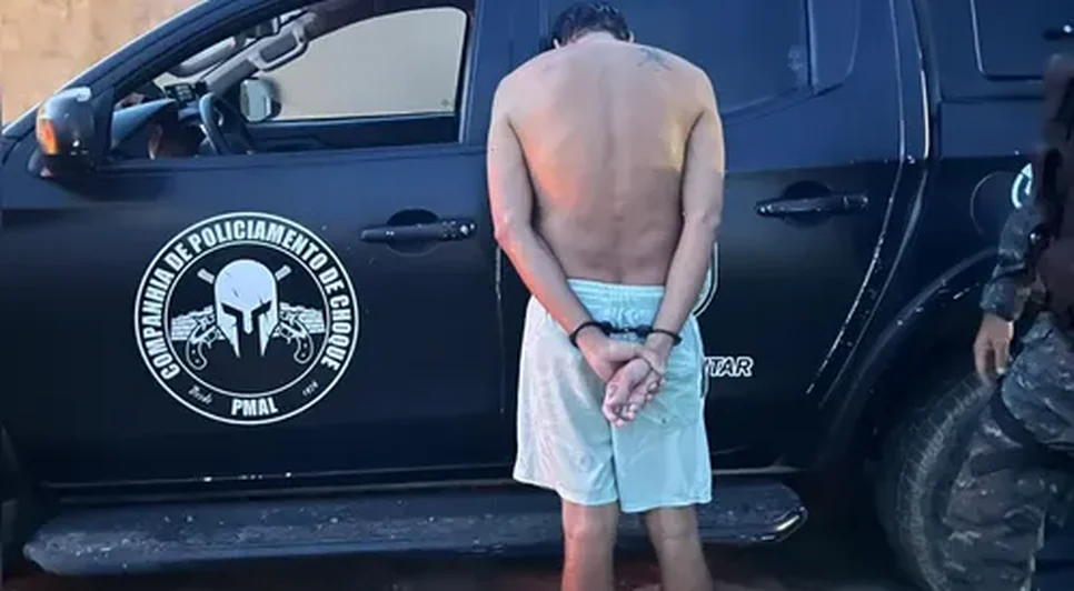 Homem preso na operação Nexus. Fonte: PCAL