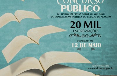 Inscrições para concurso de textos sobre 200 anos de AL encerram na sexta 
