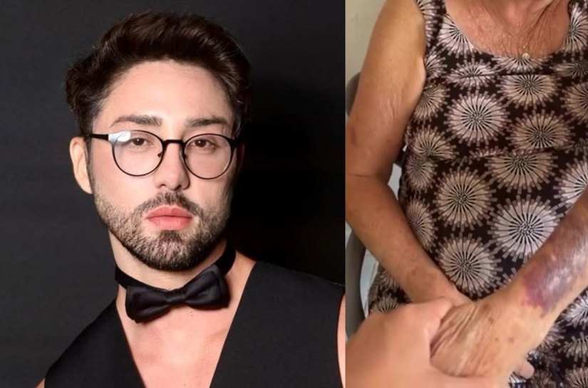 Influenciador Rico Melquiades denuncia agressão do companheiro da tia contra ela e sua avó