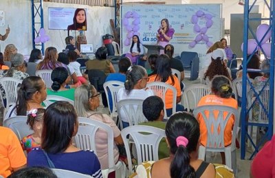 Delegada ministra palestra sobre enfrentamento à violência de gênero e os mecanismos de proteção às vítimas