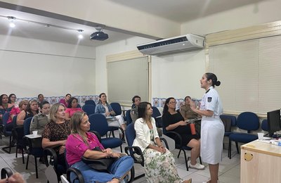 Servidoras da SSP participam de palestras alusivas ao Outubro Rosa