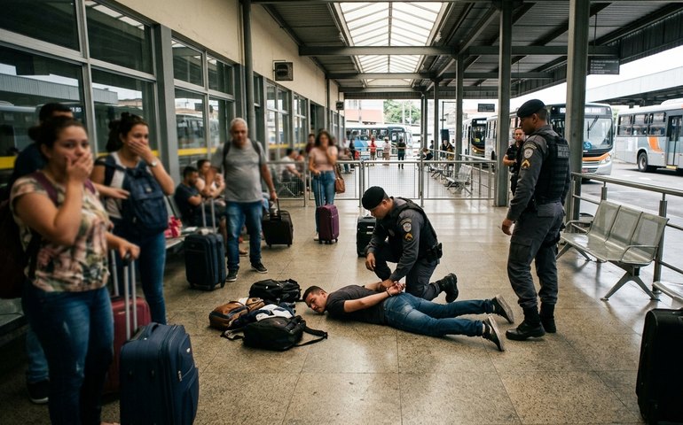 Foragido por tráfico de drogas e corrupção de menores é preso na rodoviária de Volta Redonda