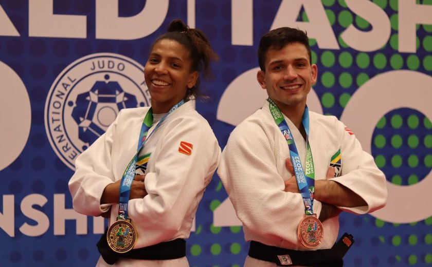 Rafaela Silva é bicampeã e Daniel Cargnin bronze no Mundial de Judô