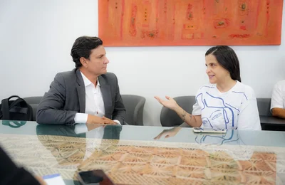 Marcelo Beltrão recebe nova secretária da Mulher, Marília Albuquerque