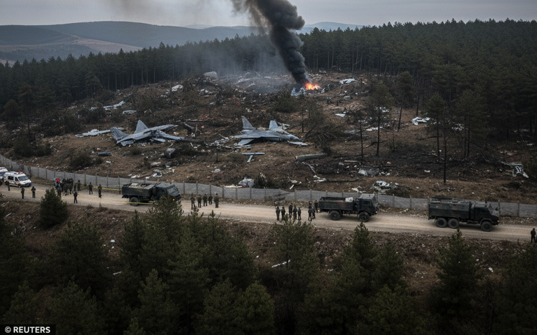 Caça F-16 cai na Turquia e piloto morre no acidente