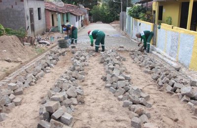 Mais de 5 mil M² de obras de calçamento e recuperação são realizadas União dos Palmares