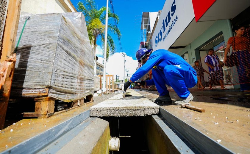 Primeiro trecho do Centro Novo ultrapassa 70% do andamento das obras; Tubulação de energia e internet já está pronta