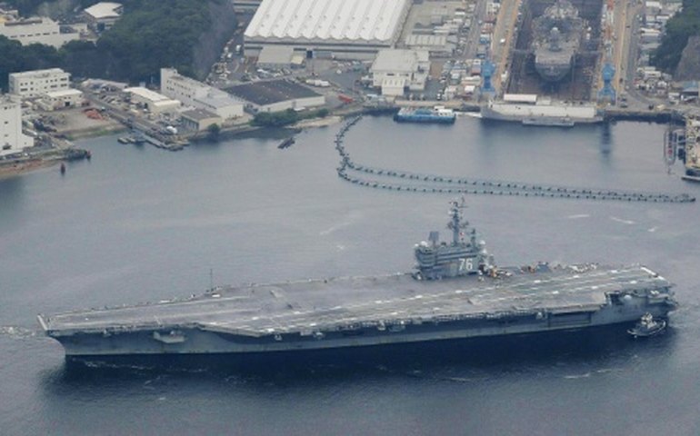 Estados Unidos enviam porta-aviões à Coreia do Sul após Coreia do Norte testar mísseis