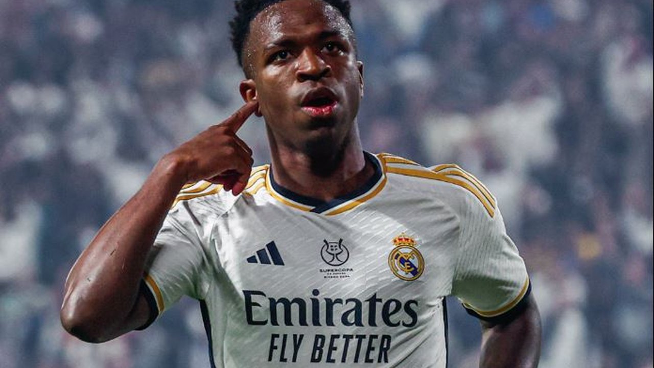 Vini Jr. marca hat-trick histórico e Real Madrid conquista Supercopa com goleada sobre o Barcelona