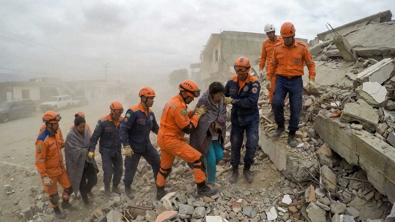 Equipes brasileiras enviadas à Venezuela resgatam duas pessoas com vida após terremoto