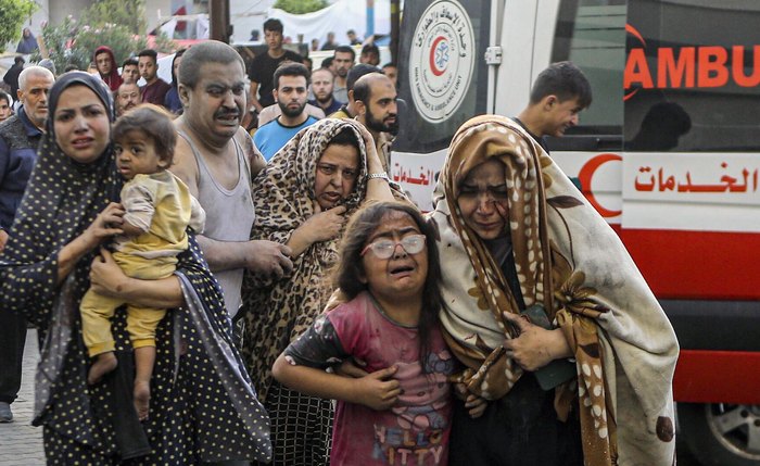 Destruição de parte do hospital deteriora a situação de sobreviventes em Gaza Destruição de parte do hospital deteriora a situação de sobreviventes em Gaza