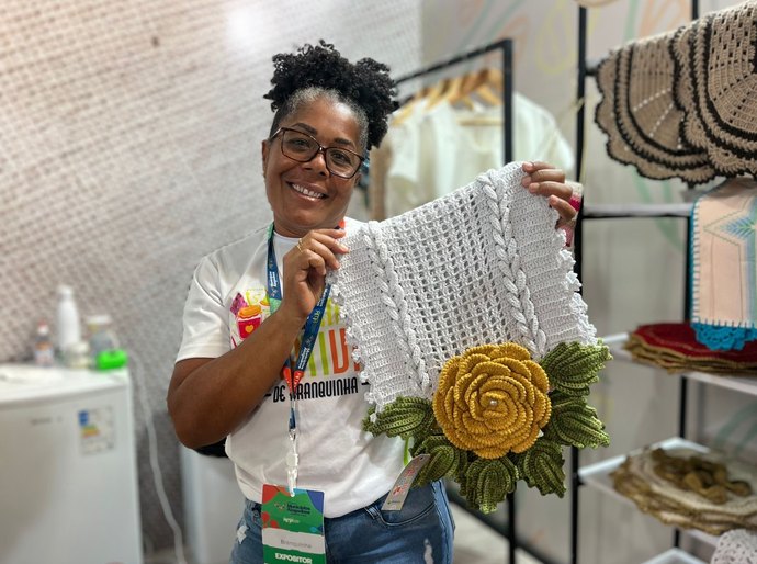 Artesãs de Branquinha comemoram participação na 13ª Feira dos Municípios Alagoanos