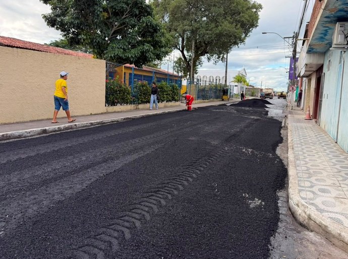Prefeitura de Campo Alegre avança com as obras de pavimentação asfáltica nas ruas da cidade