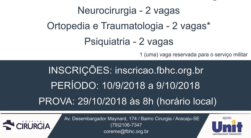 Residência médica do hospital de Cirurgia