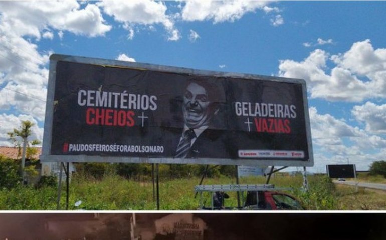 MPF investiga retirada de outdoor com críticas a Bolsonaro em Pau dos Ferros (RN)