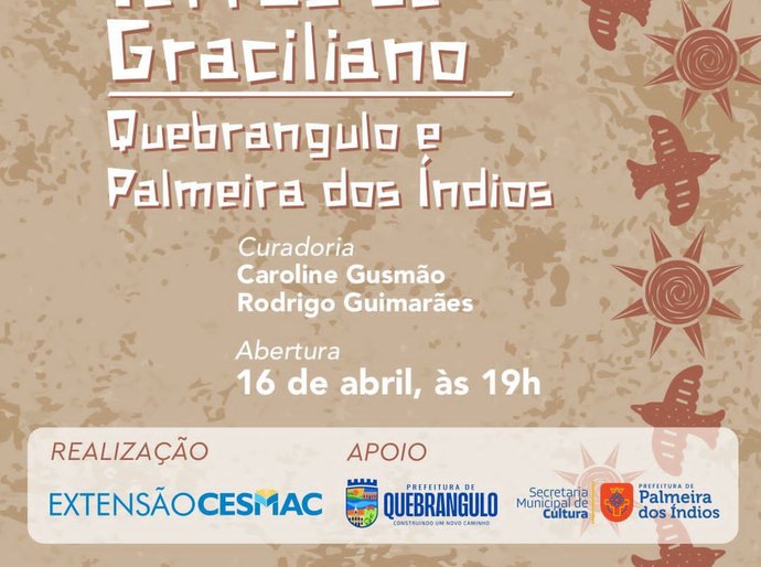 Exposição destacará arte e cultura de Palmeira e Quebrangulo, terras de Graciliano, em galeria de Maceió