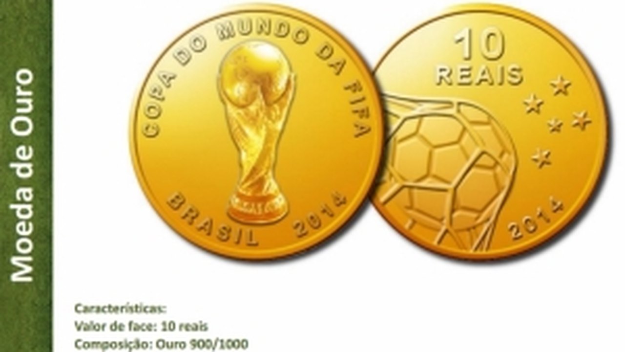 Banco Central lança moedas comemorativas da Copa do Mundo