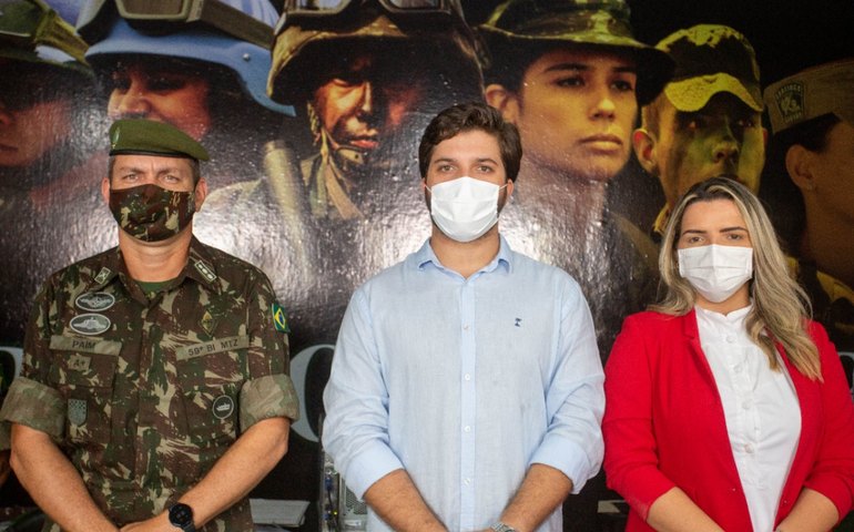 Prefeito Lucas Santos reinaugura Junta de Serviço Militar de Traipu