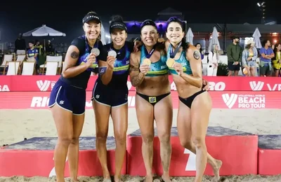 Carol Solberg e Rebecca conquistam Etapa Elite do Circuito Mundial de Vôlei de Praia