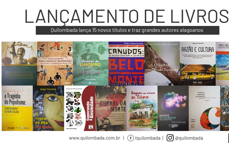 Quilombada lança novos livros alagoanos