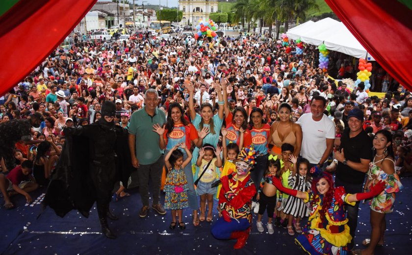 São José da Laje: Festa do Dia das Crianças leva alegria para mais de 5 mil pequeninos