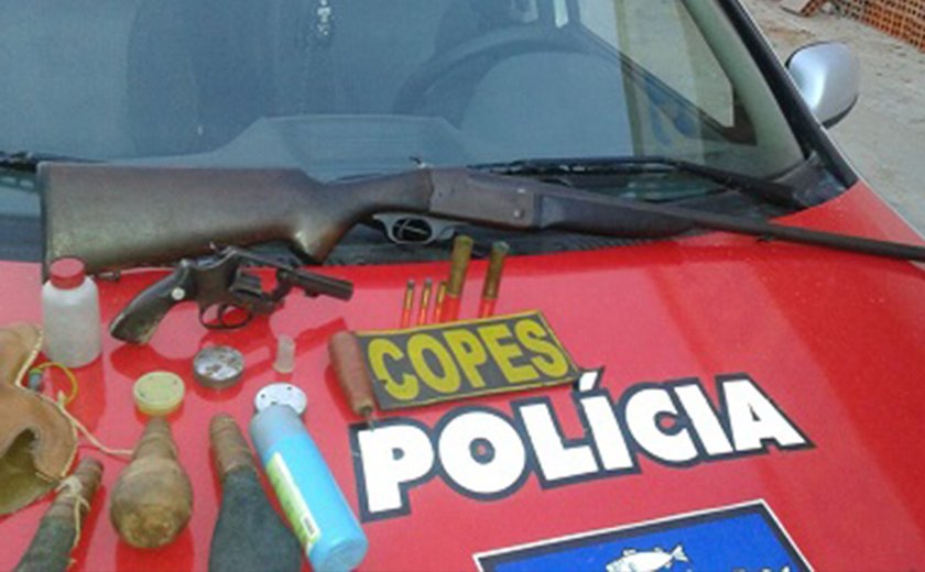 Copes apreende duas armas de fogo em Mata Grande