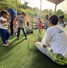 Alurb realiza ação de educação ambiental com crianças do Gigantinhos Poço