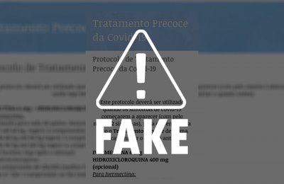 Site apócrifo incentiva automedicação contra Covid-19