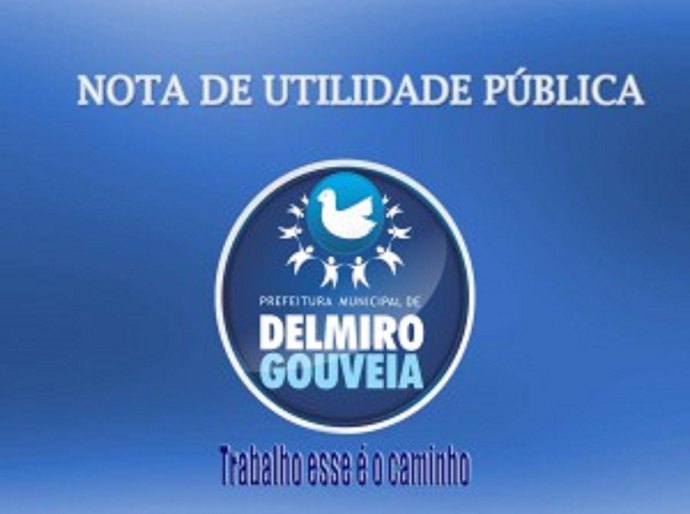 Delmiro Gouveia: Nota de utilidade pública