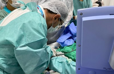 Bebês internados no Hospital da Criança de Alagoas são avaliados pela equipe do Projeto Respirar